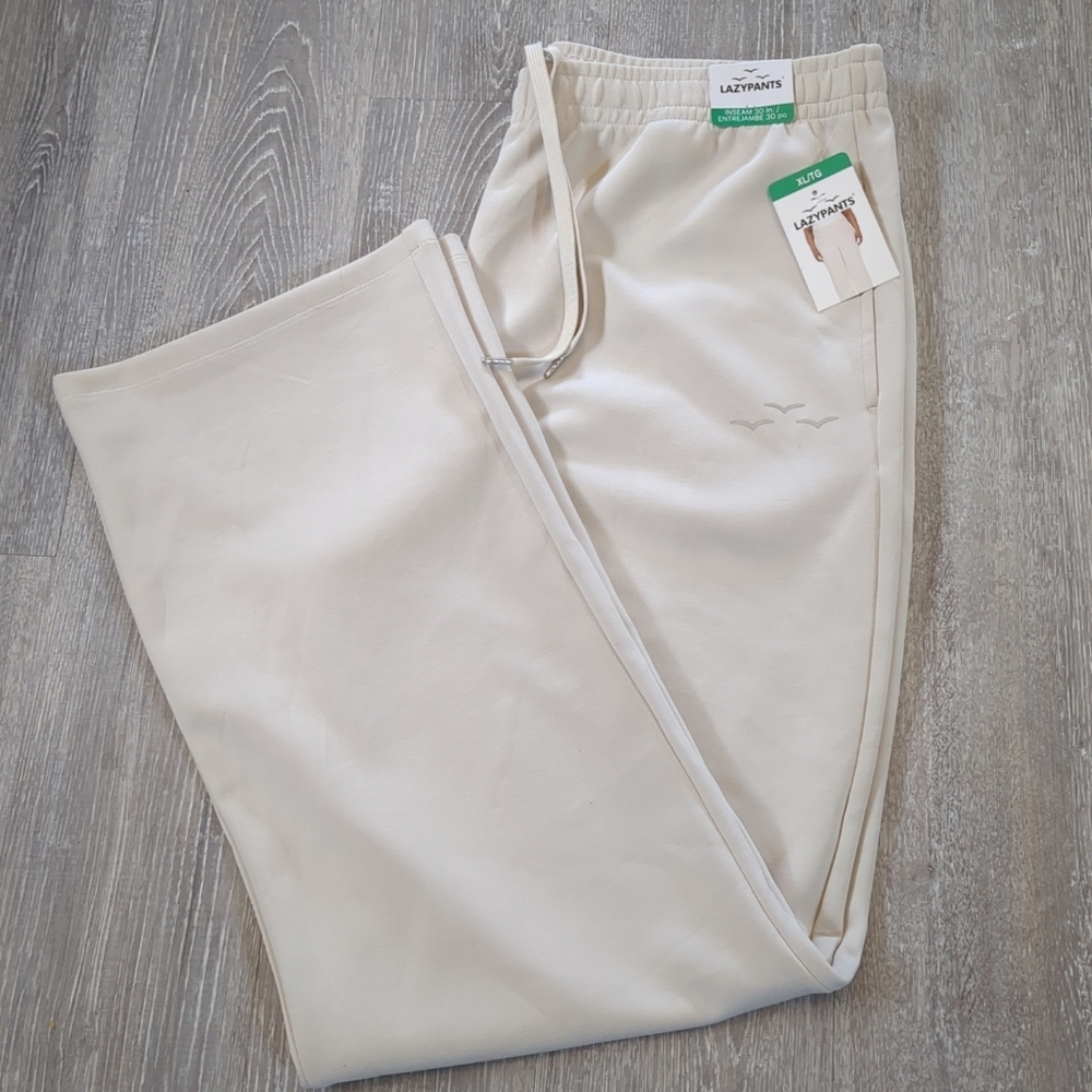 NWT Lazypants Cream Joggers Women's XL Athletic Athleisure Comfy Soft